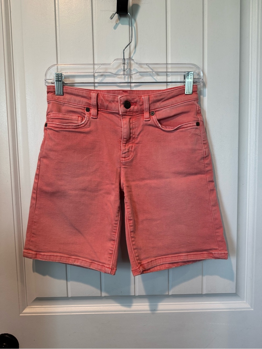 Lands' End Coral Denim Bermuda Shorts